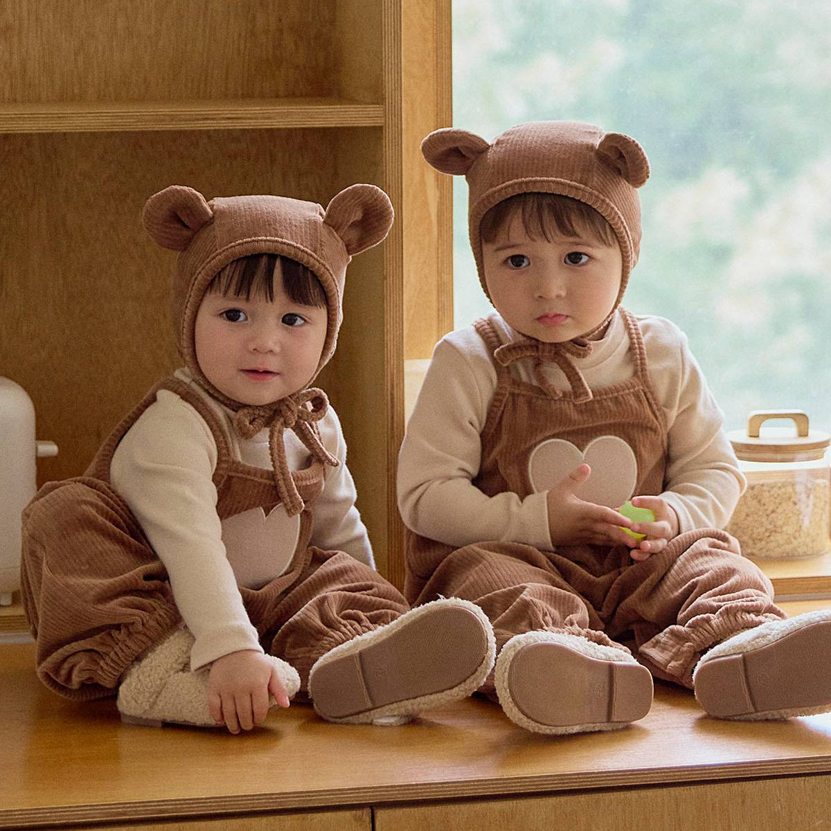 ドゥーニー ロンパース Doony Romper_Brown