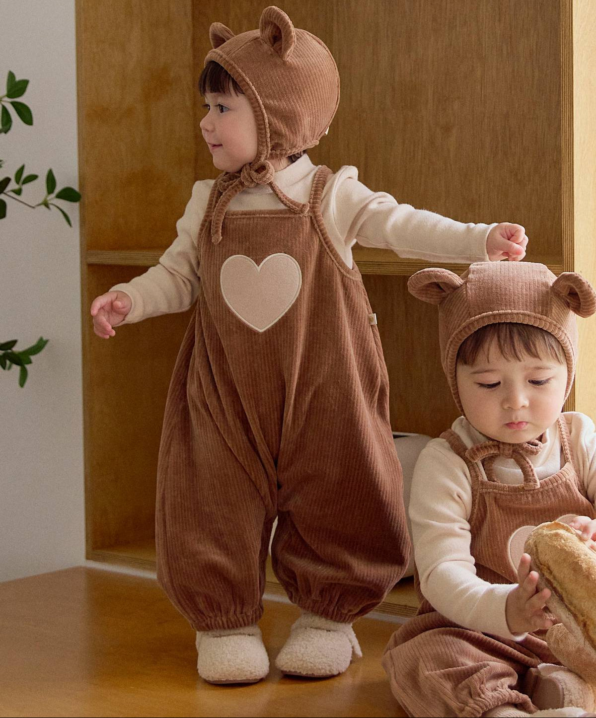 ドゥーニー ロンパース Doony Romper_Brown