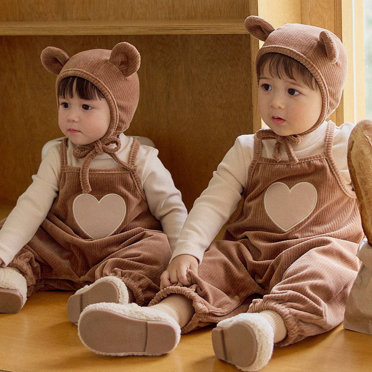 ドゥーニー ロンパース Doony Romper_Brown