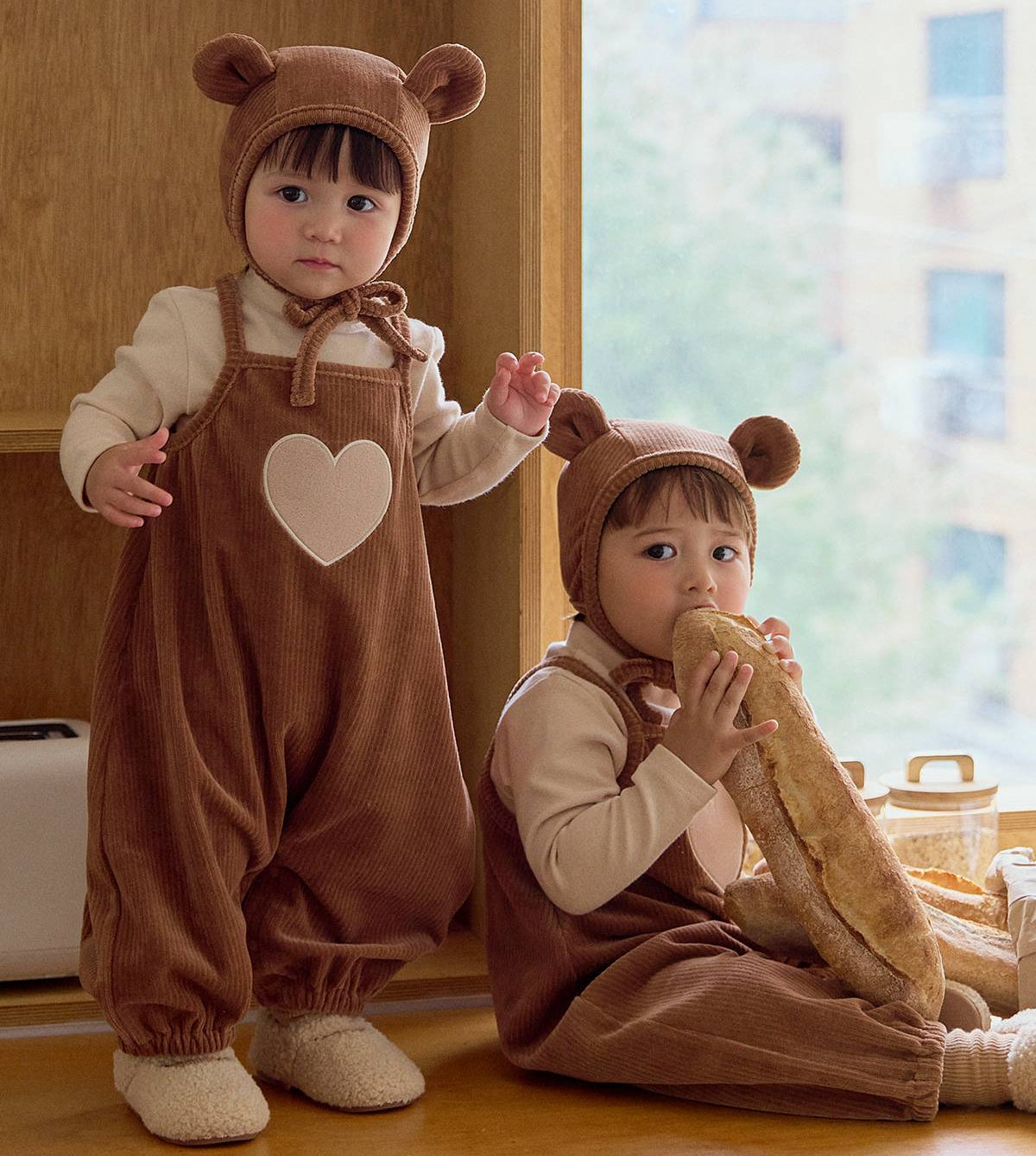 ドゥーニー ロンパース Doony Romper_Brown