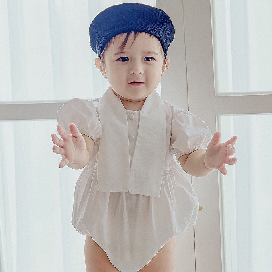 タイ 半袖ロンパース Tie Short Sleeved Romper