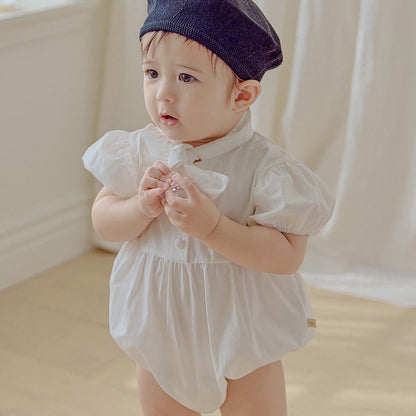 タイ 半袖ロンパース Tie Short Sleeved Romper