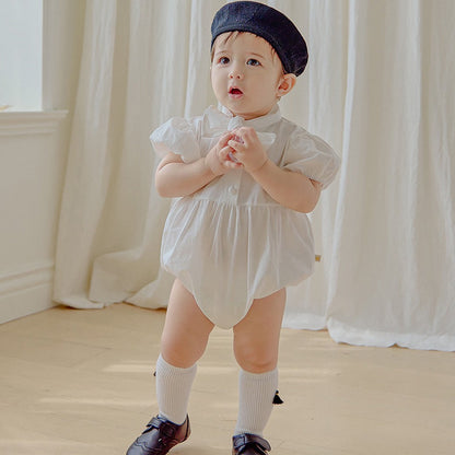 タイ 半袖ロンパース Tie Short Sleeved Romper