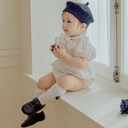 タイ 半袖ロンパース Tie Short Sleeved Romper