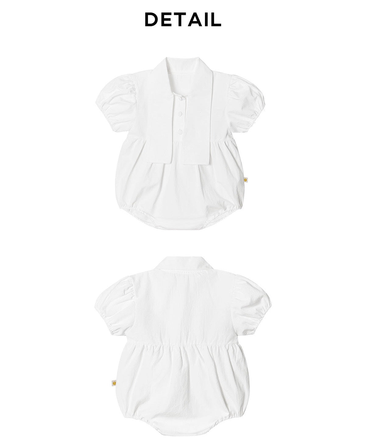 タイ 半袖ロンパース Tie Short Sleeved Romper