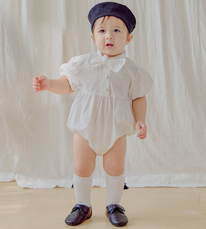 タイ 半袖ロンパース Tie Short Sleeved Romper