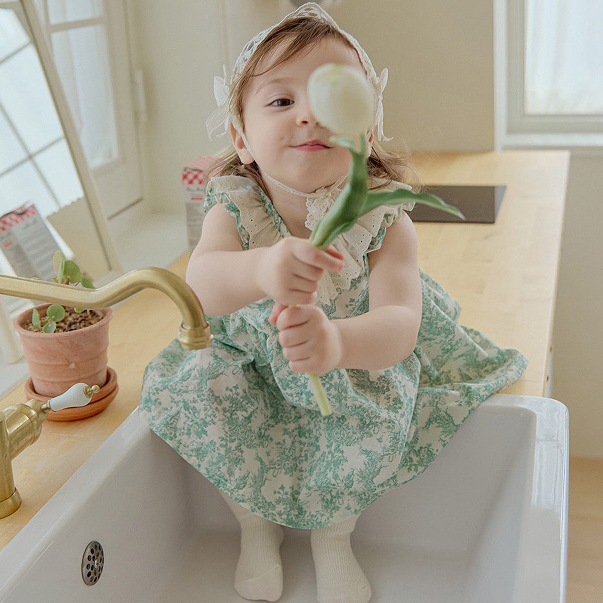 ルアンワンピース / Leanne Dress_Green