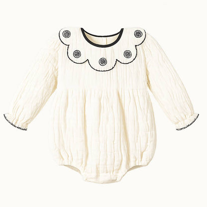 ラヴィアン ロンパースセット La vie en Romper Set_Cream