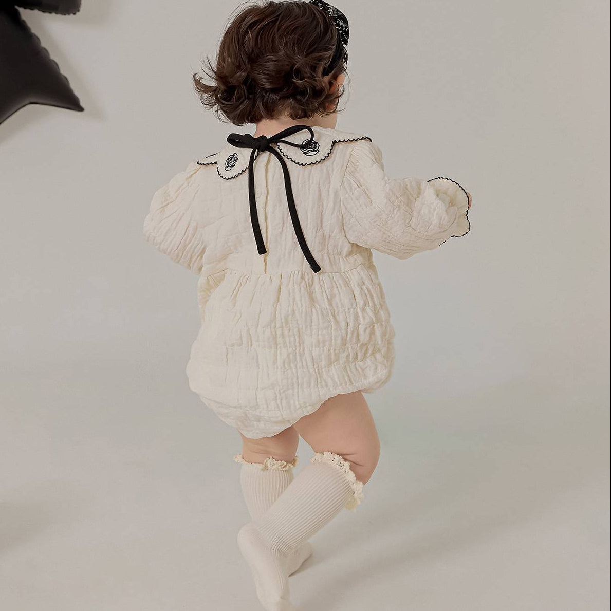 ラヴィアン ロンパースセット La vie en Romper Set_Cream