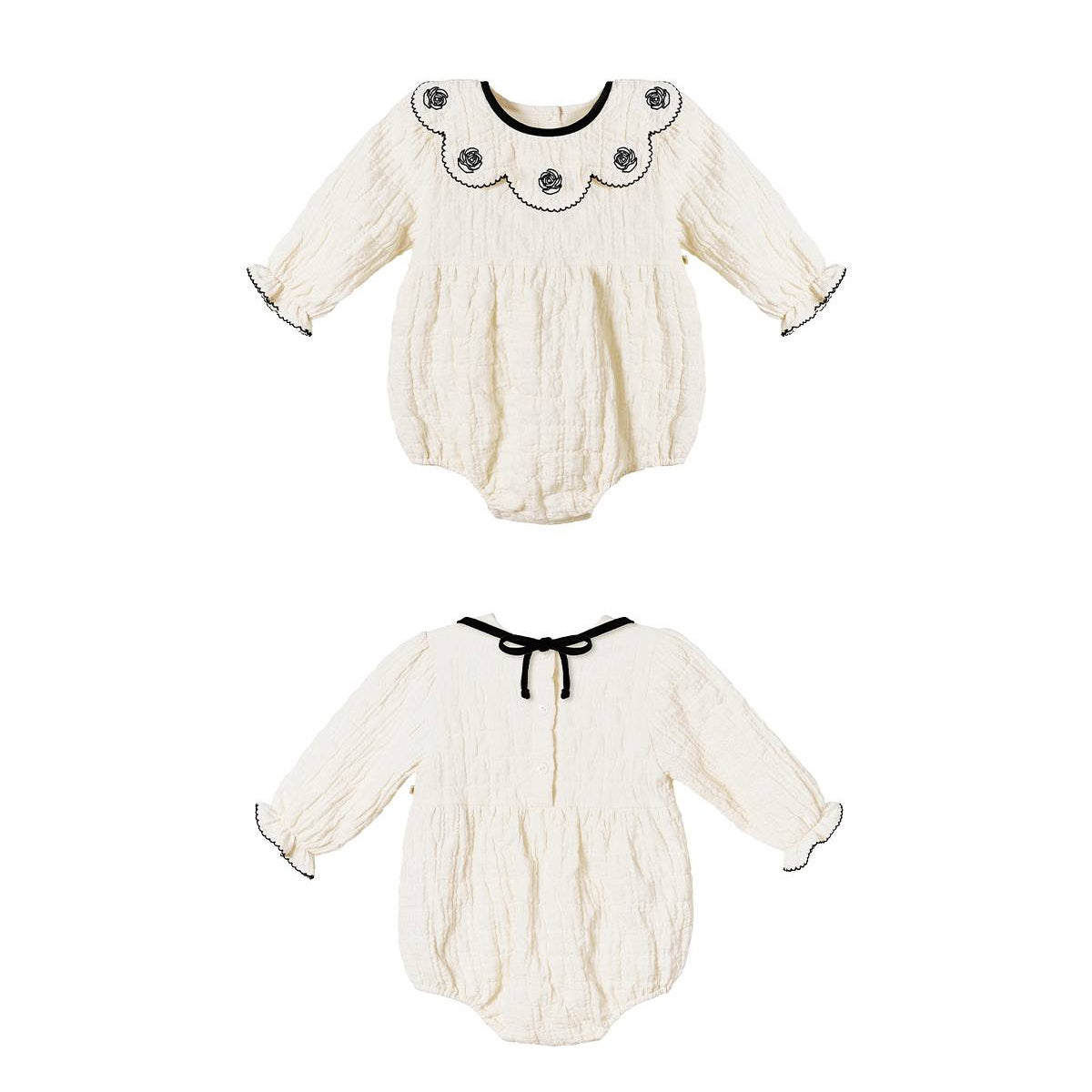 ラヴィアン ロンパースセット La vie en Romper Set_Cream