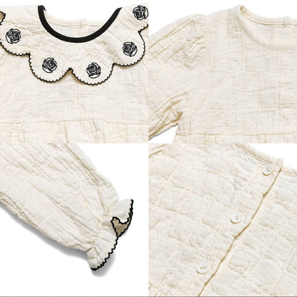 ラヴィアン ロンパースセット La vie en Romper Set_Cream