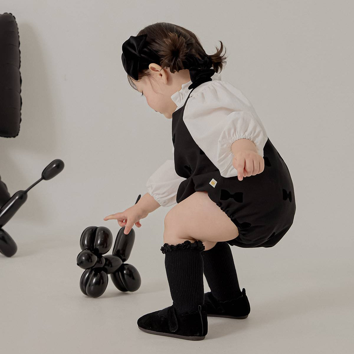 ミニュエット ロンパース Minuet Romper_Black