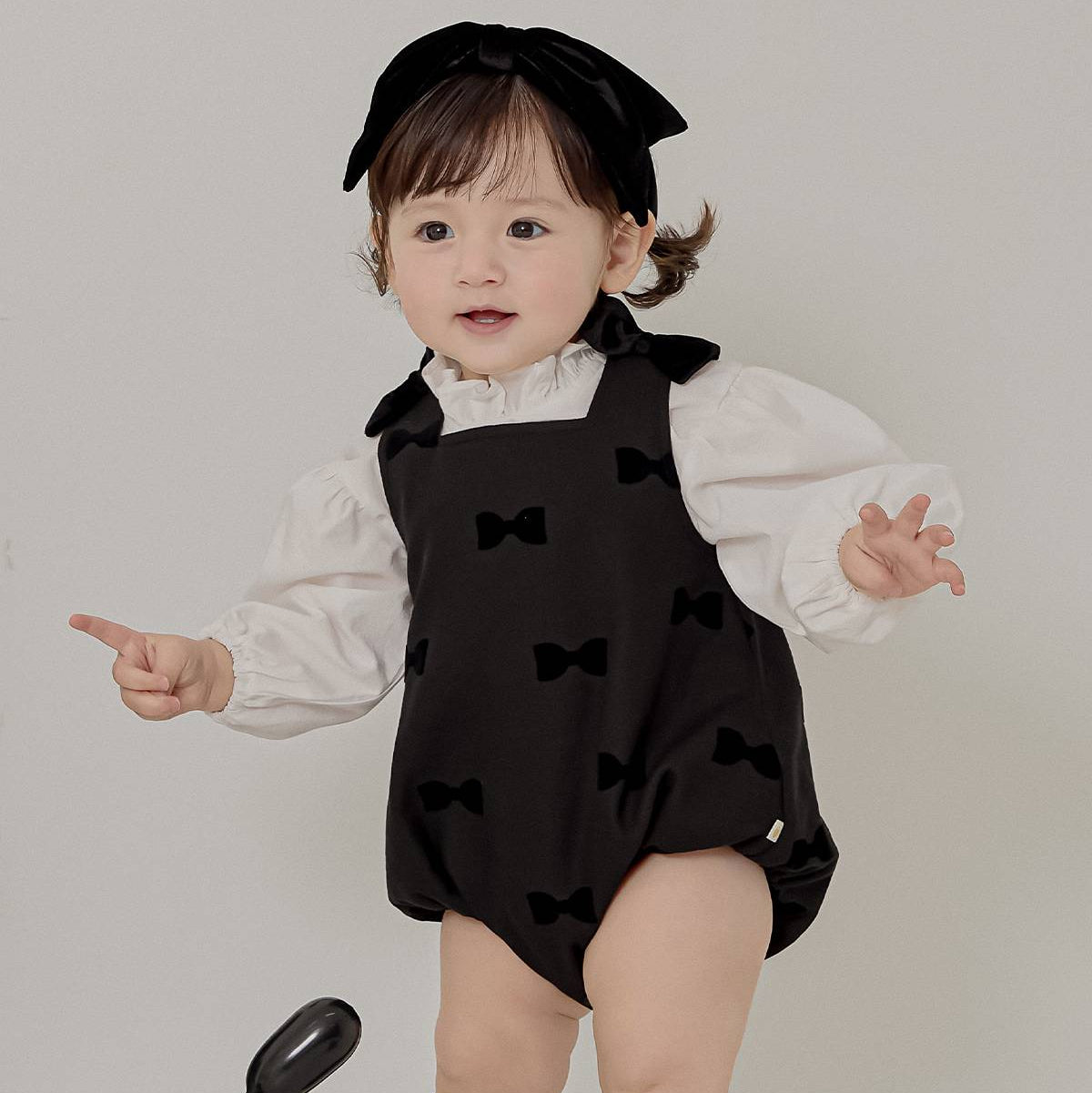 ミニュエット ロンパース Minuet Romper_Black