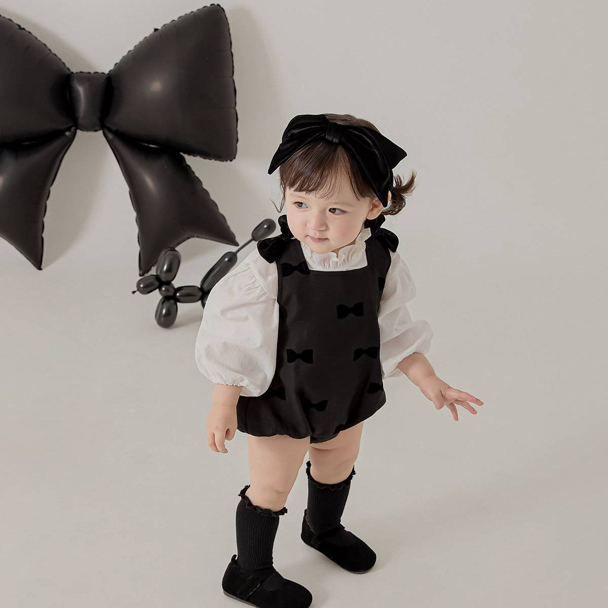 ミニュエット ロンパース Minuet Romper_Black