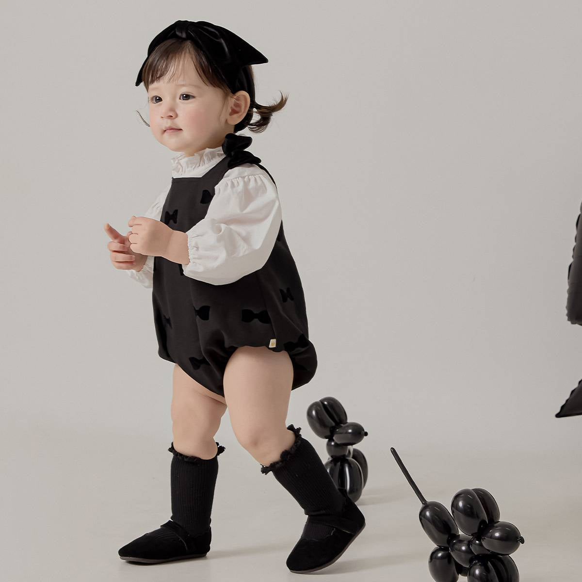 ミニュエット ロンパース Minuet Romper_Black