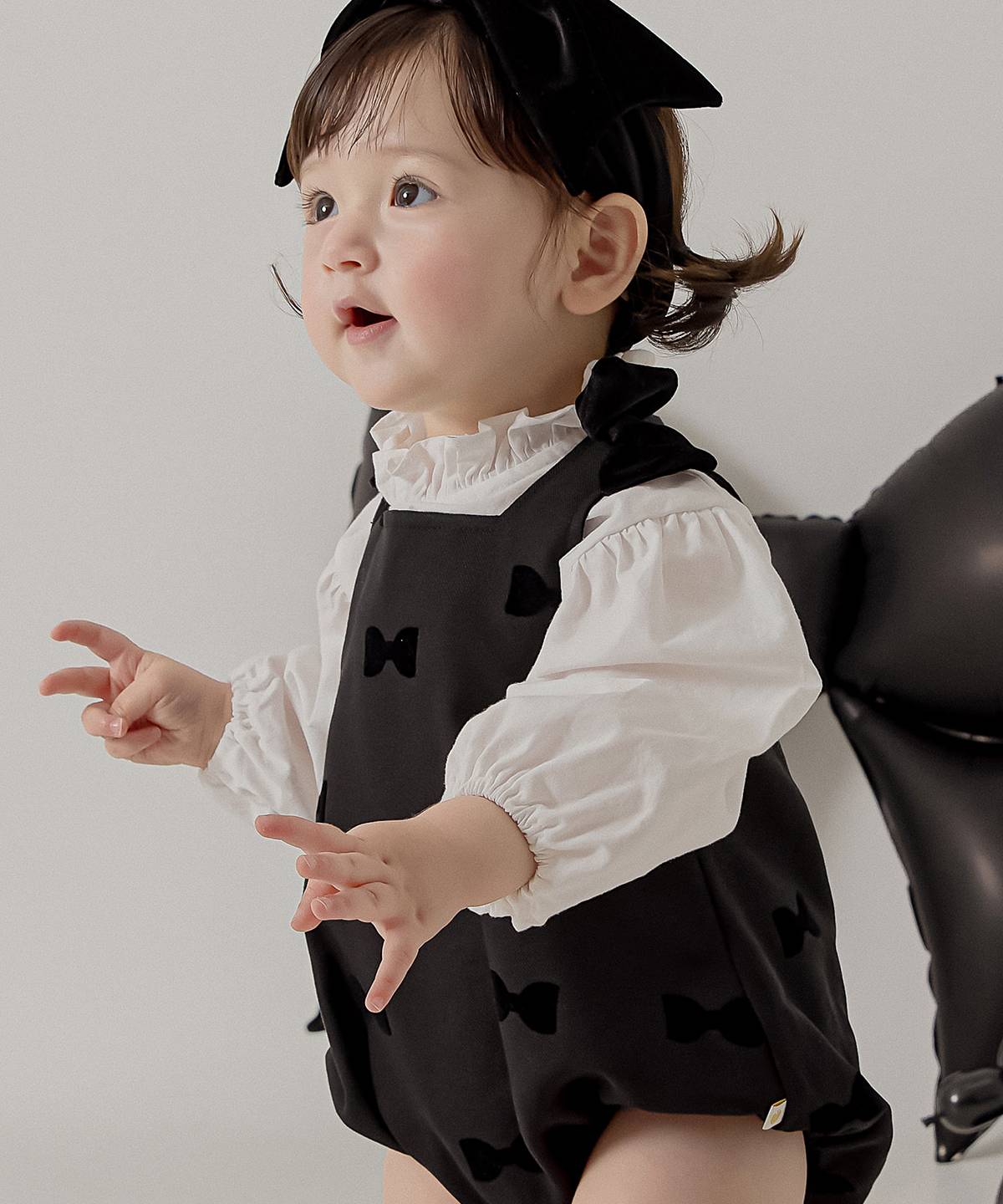 ミニュエット ロンパース Minuet Romper_Black