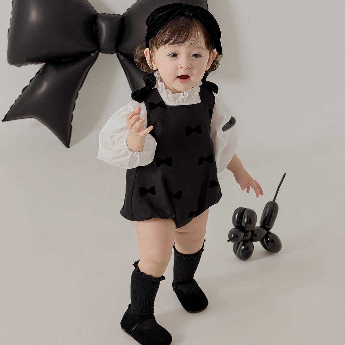 ミニュエット ロンパース Minuet Romper_Black