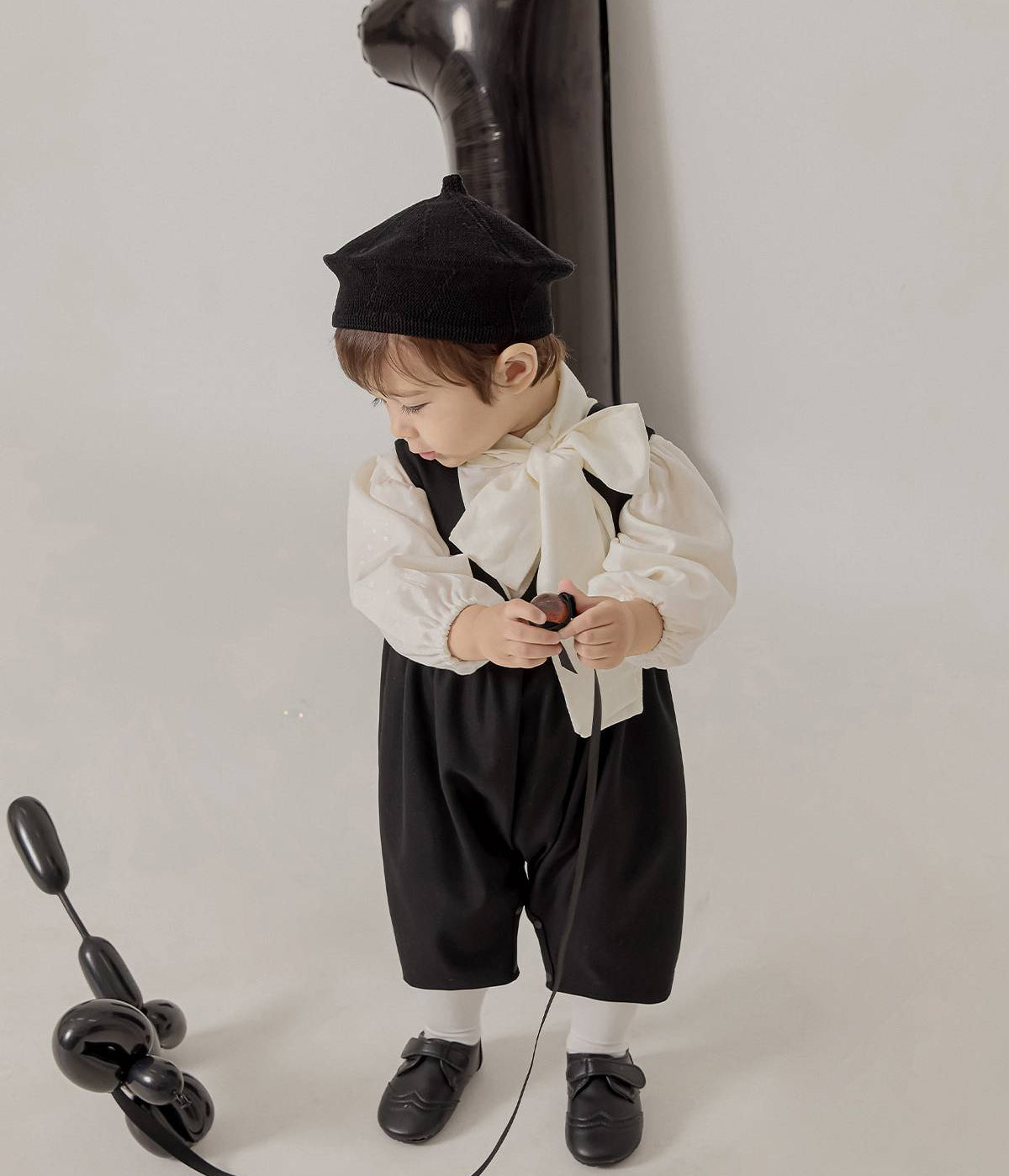 モス オーバーオール Mos Overalls_Black