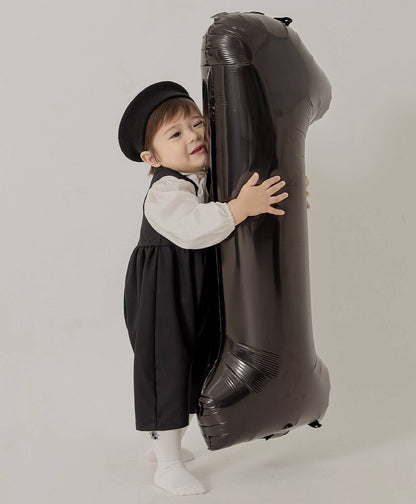 モス オーバーオール Mos Overalls_Black