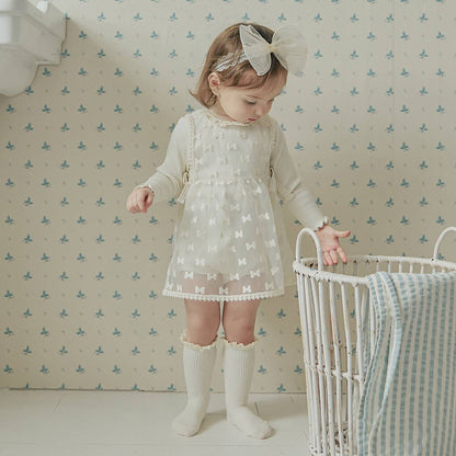 リボン エプロンワンピース Ribbon Apron Dress