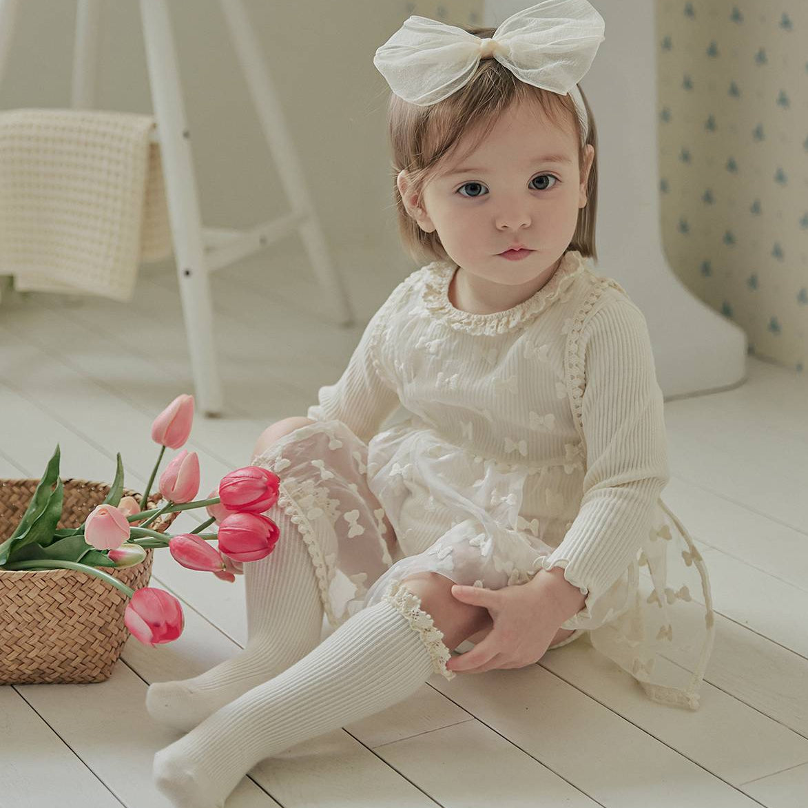 リボン エプロンワンピース Ribbon Apron Dress