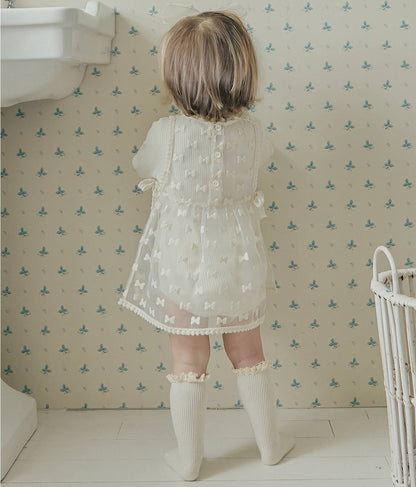 リボン エプロンワンピース Ribbon Apron Dress