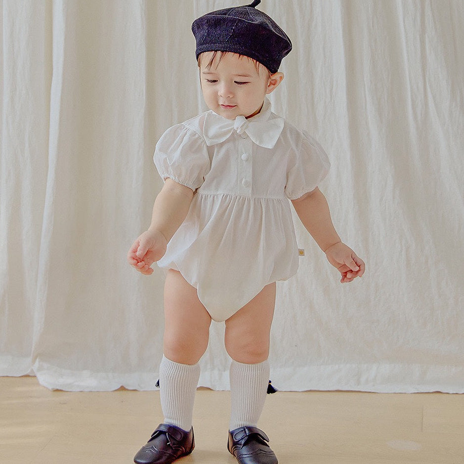 タイ 半袖ロンパース Tie Short Sleeved Romper