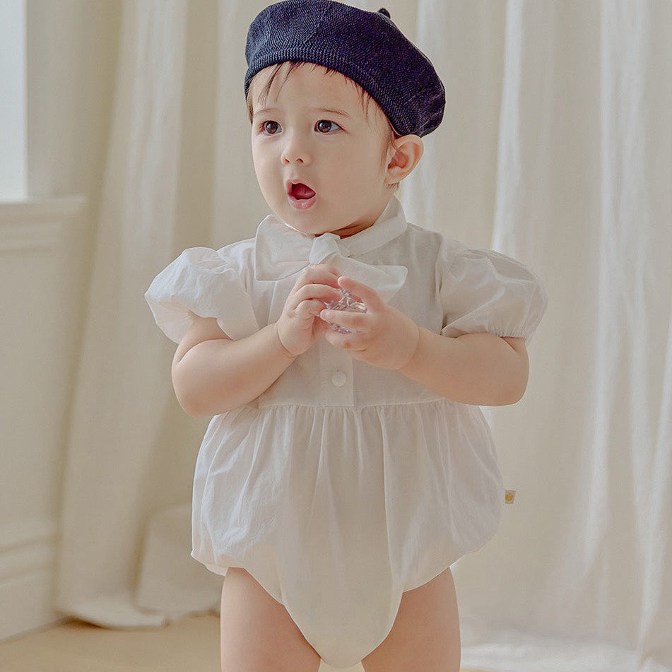 タイ 半袖ロンパース Tie Short Sleeved Romper