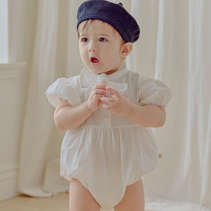 タイ 半袖ロンパース Tie Short Sleeved Romper