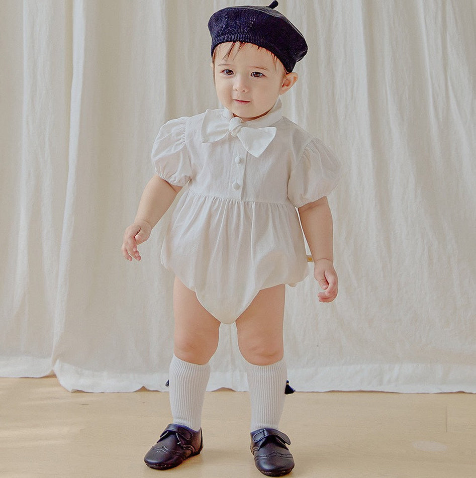 タイ 半袖ロンパース Tie Short Sleeved Romper