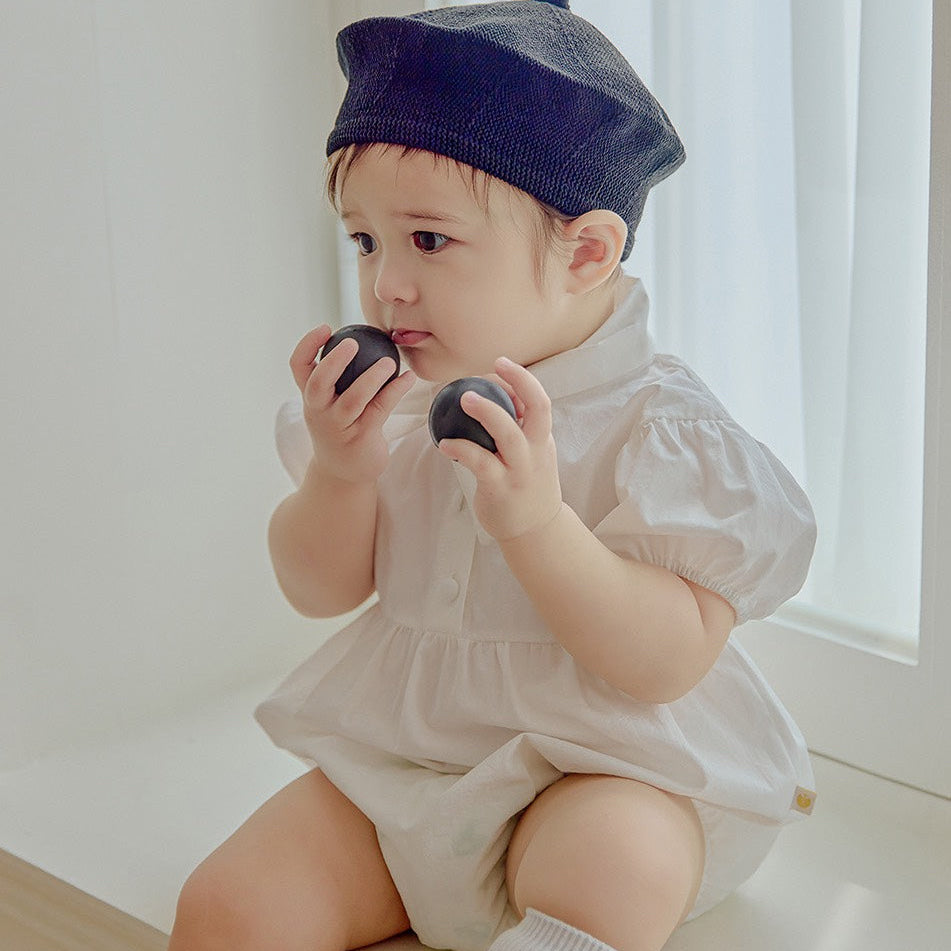 タイ 半袖ロンパース Tie Short Sleeved Romper