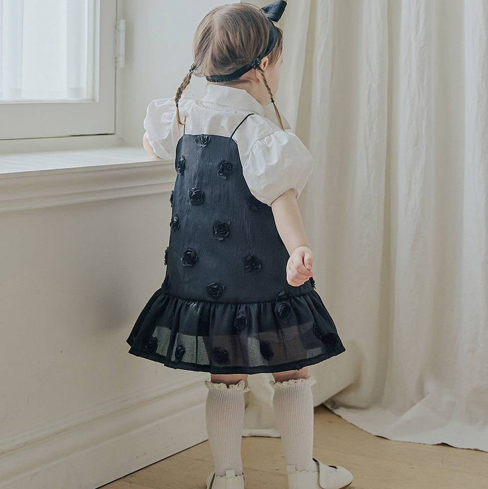 タイ半袖ブラウス/ Tie Short Sleeved Blouse