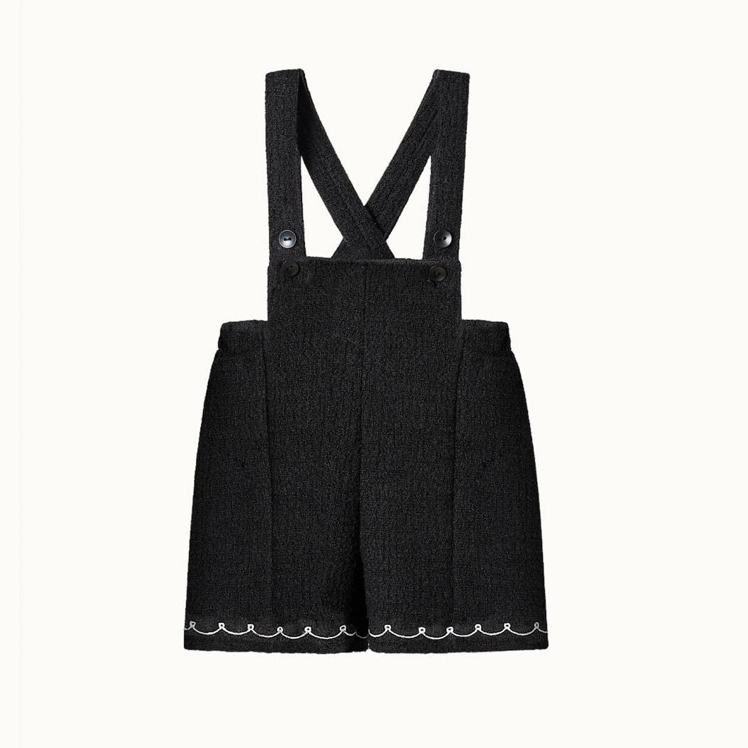 ツイード オーバーオール Tweed Overalls_Black