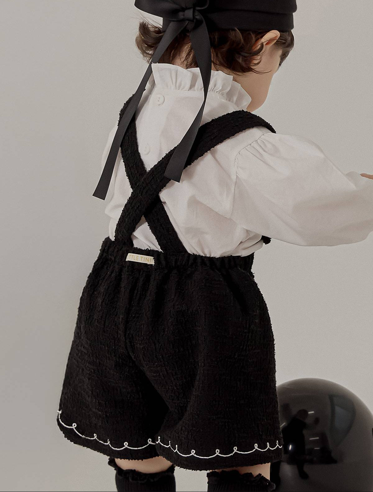 ツイード オーバーオール Tweed Overalls_Black