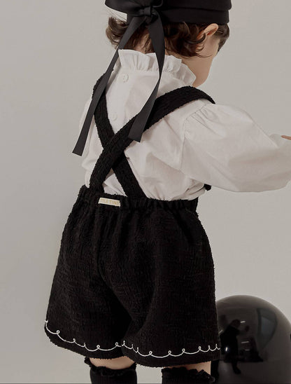 ツイード オーバーオール Tweed Overalls_Black