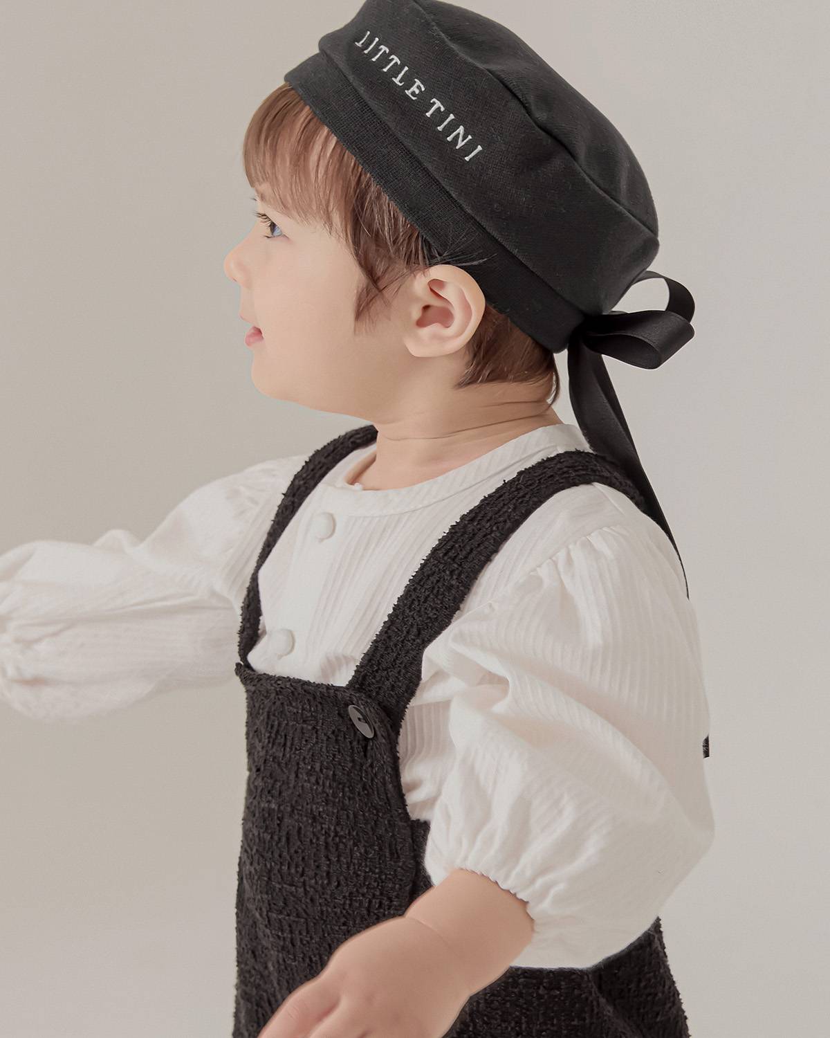 ツイード オーバーオール Tweed Overalls_Black