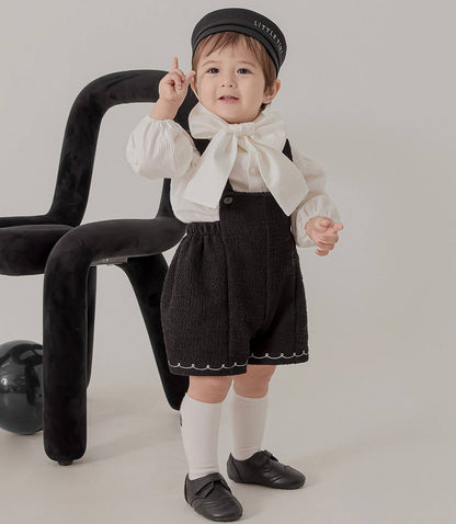 ツイード オーバーオール Tweed Overalls_Black