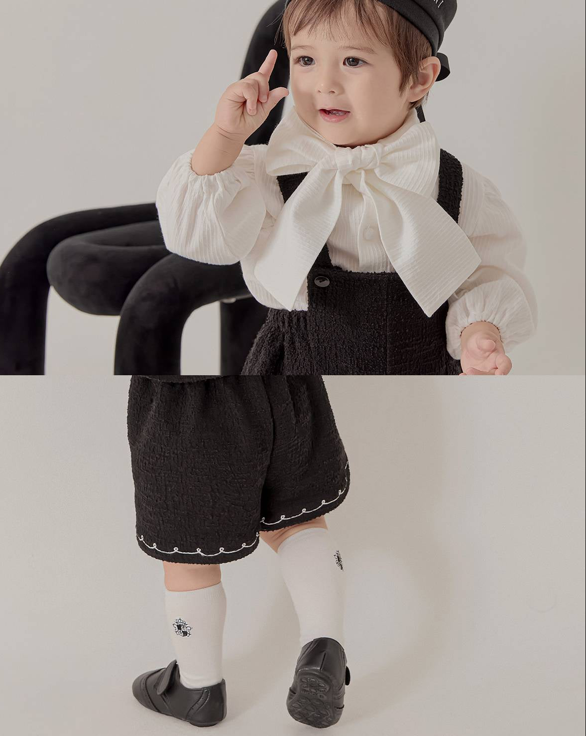 ツイード オーバーオール Tweed Overalls_Black