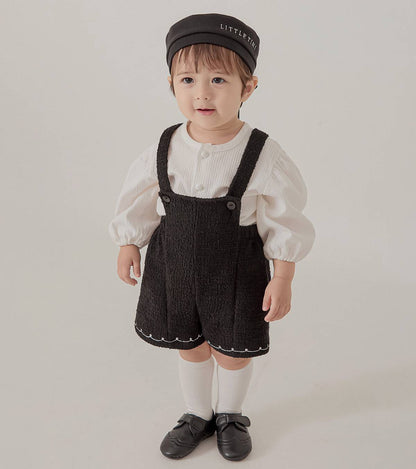 ツイード オーバーオール Tweed Overalls_Black