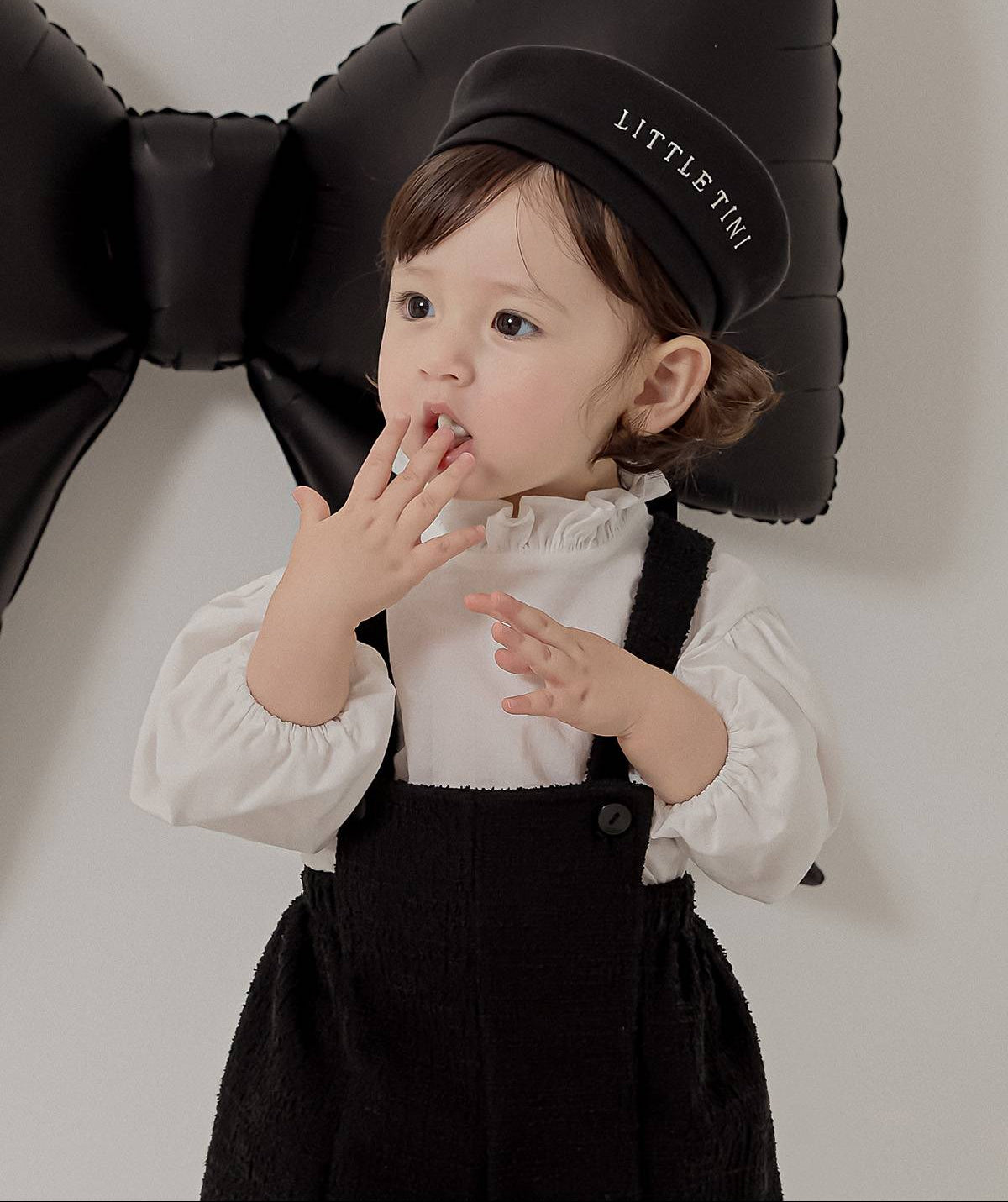 ツイード オーバーオール Tweed Overalls_Black