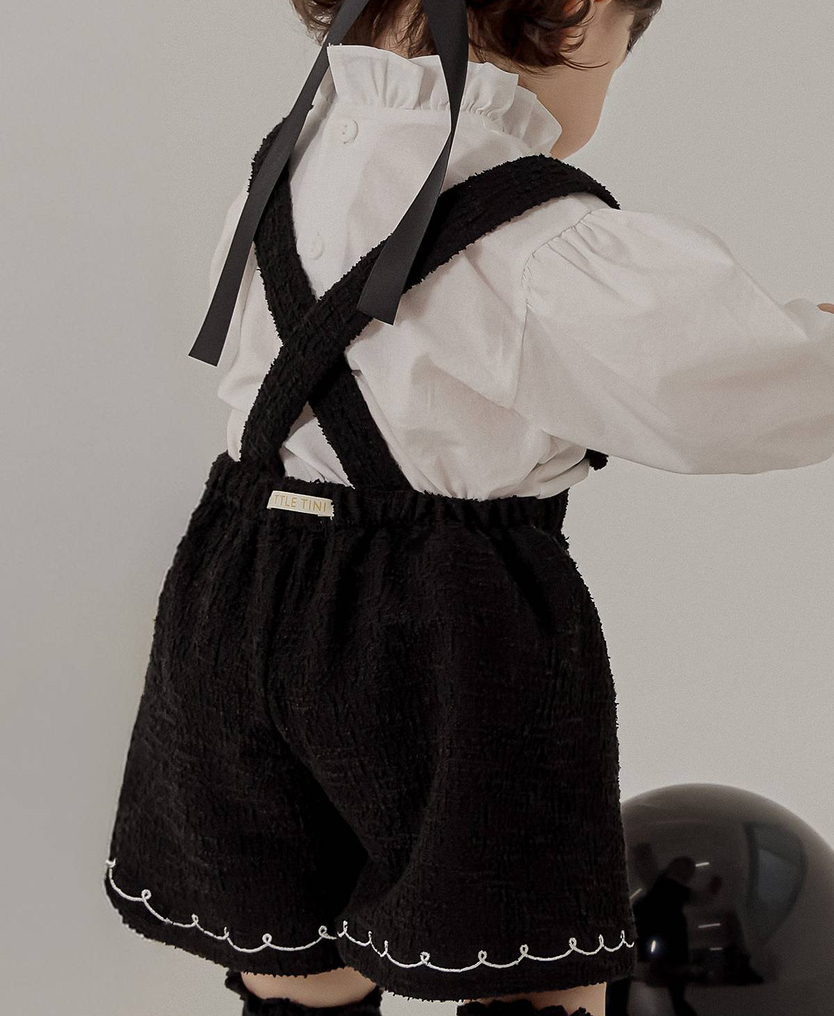 ツイード オーバーオール Tweed Overalls_Black