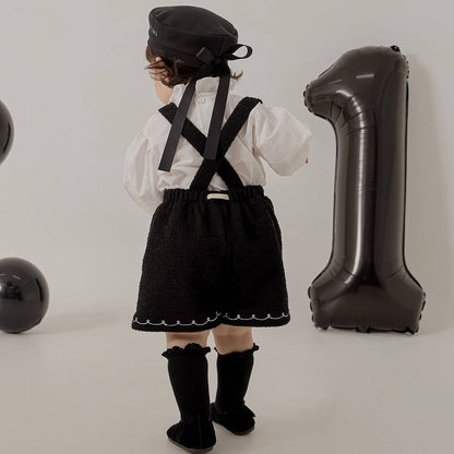 ツイード オーバーオール Tweed Overalls_Black