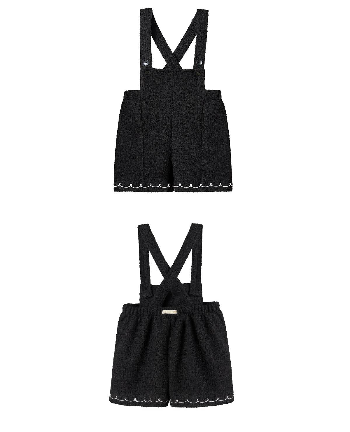ツイード オーバーオール Tweed Overalls_Black