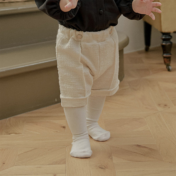 ツイードパンツ_クリーム