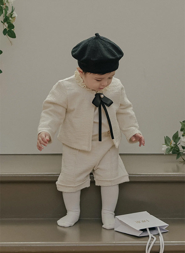 ツイードパンツ_クリーム