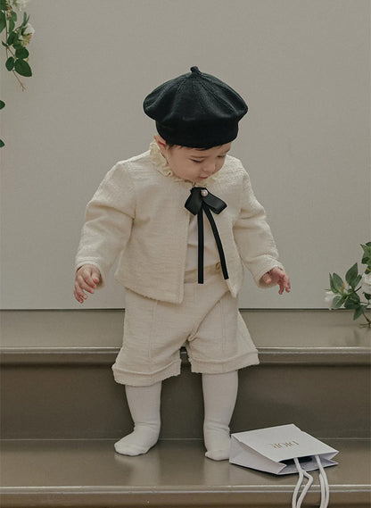 ツイードパンツ_クリーム