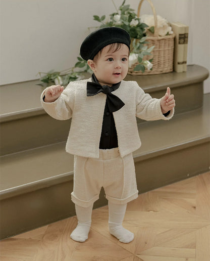 ツイードパンツ_クリーム