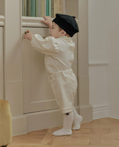 ツイードパンツ_クリーム