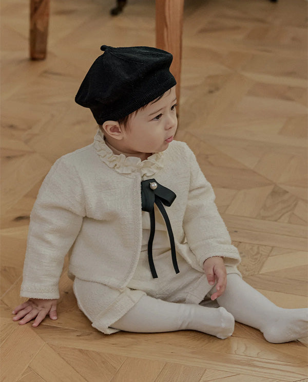 ツイードパンツ_クリーム