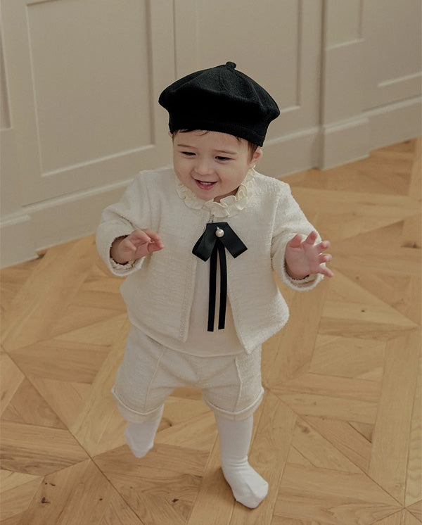 ツイードパンツ_クリーム